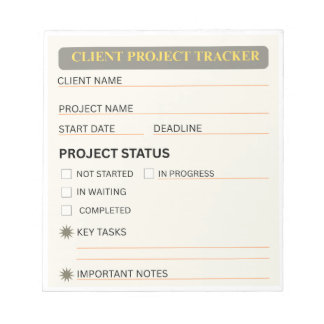 Cuaderno de seguimiento de proyectos de cliente