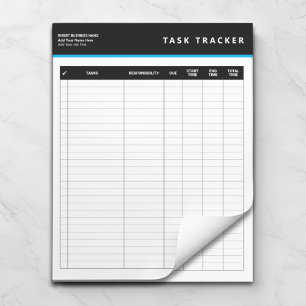 Cuaderno de seguimiento de tareas de gestión de pr