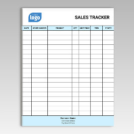 Cuaderno de seguimiento de ventas personalizadas p