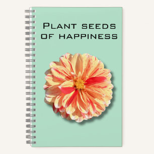 Cuaderno de Semillas de Felicidad de la Planta de 
