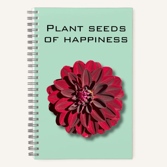Cuaderno de Semillas de Felicidad de la Planta de  (Anverso)