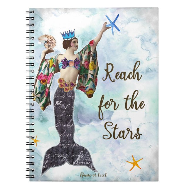 cuaderno de sirena alcanzar las estrellas (Frente)