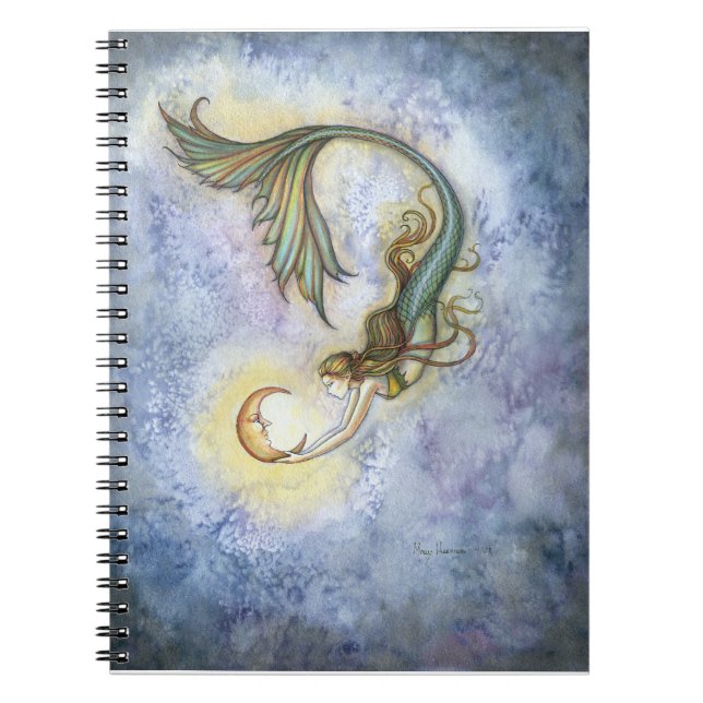Cuaderno de Sirena de Luna de Mar Profundo (Frente)