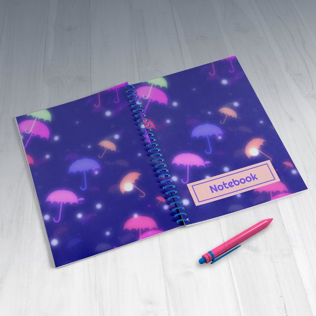 Cuaderno de sombrilla de patrón colorido (Colorful pattern umbrella Notebook
)