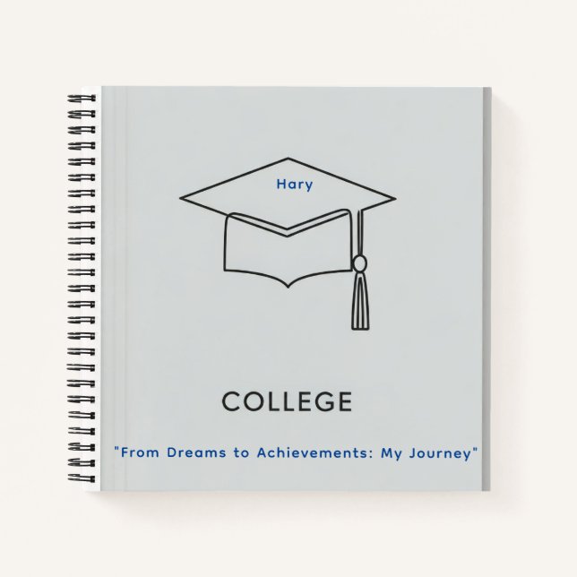 Cuaderno "De Sueños a Logros: Escribe tu Trayectoria" (Anverso)