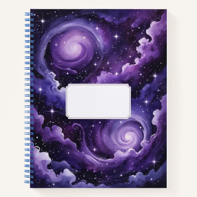 Cuaderno de sueños cósmicos: Galaxia púrpura (Anverso)