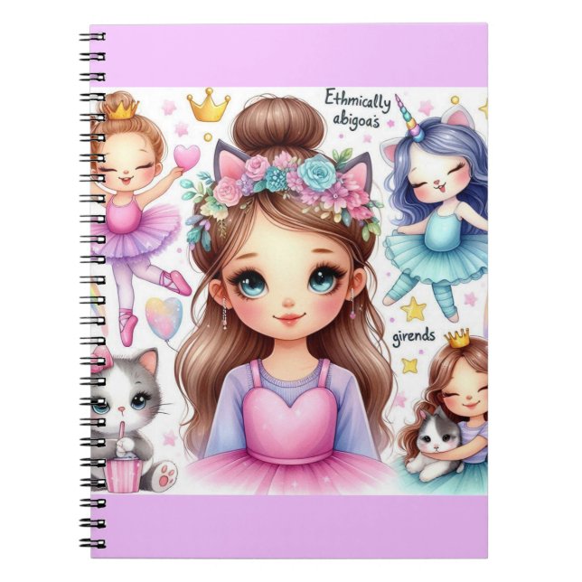 Cuaderno de Sueños de Ballet de Princesa (Frente)