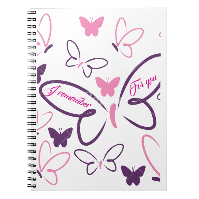 Cuaderno de Sueños de Mariposa - "Recuerdo para (Frente)