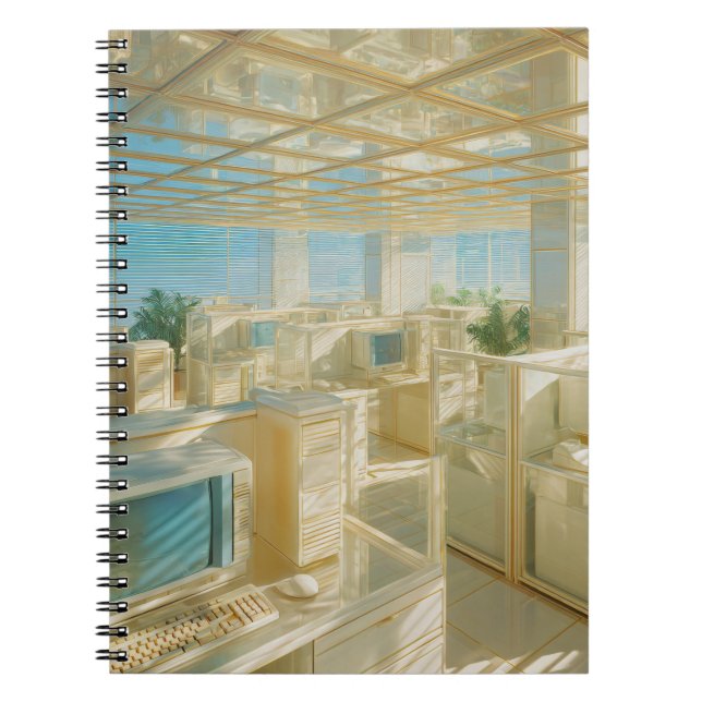 Cuaderno de sueños de oficina Golden Retro (Frente)