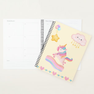 Cuaderno de sueños de unicornio pastel
