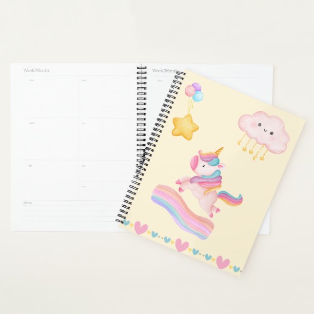 Cuaderno de sueños de unicornio pastel (Demostración)