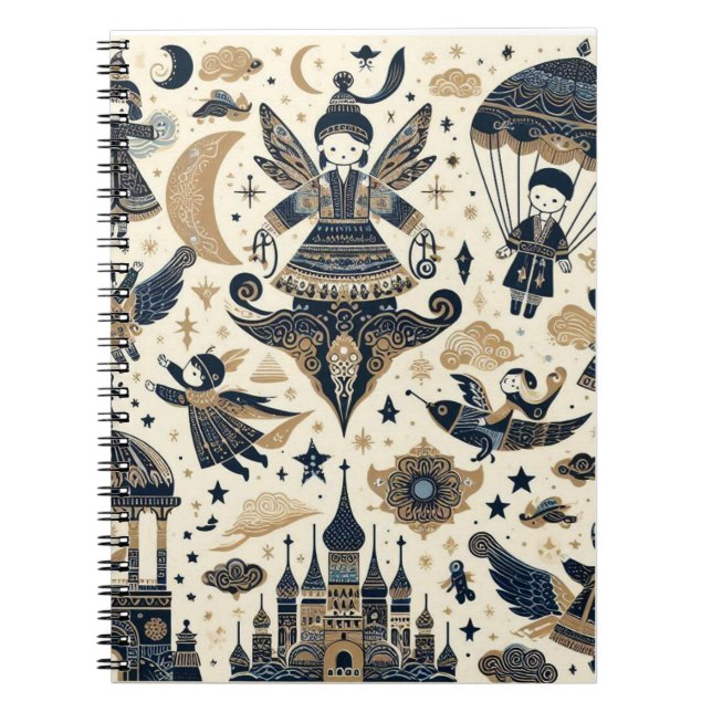 Cuaderno de Sueños Orientales: Cultura, Luna y Par (Frente)