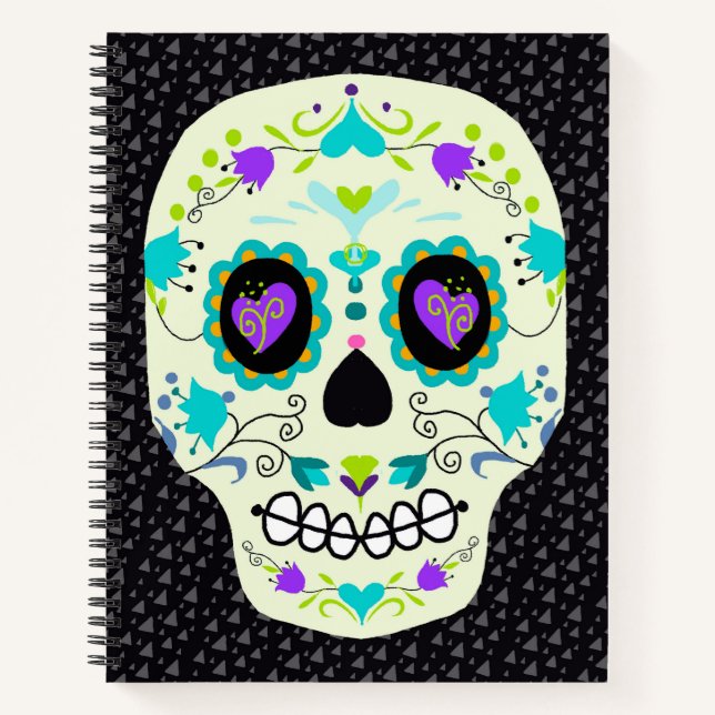 Cuaderno de Sugar Skull Día de Muertos (Anverso)