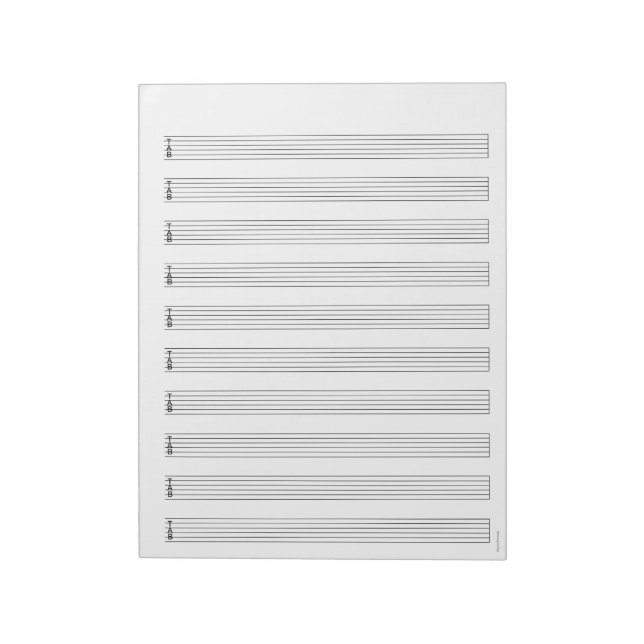 Cuaderno de Tablatura de Guitarra: Personal de Mús (Lado Izquierdo)