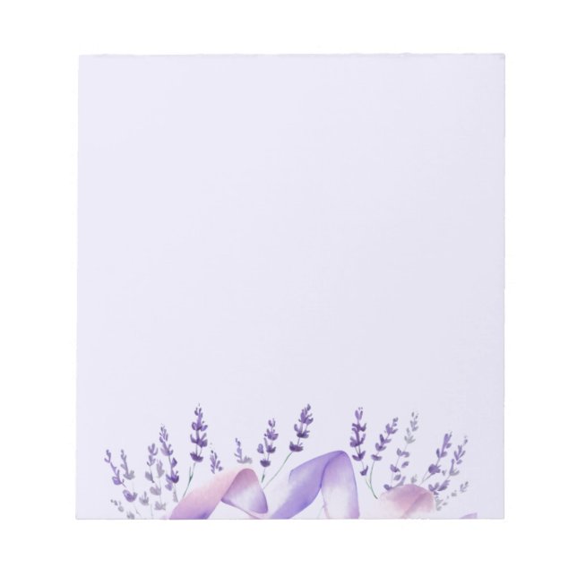 Cuaderno de tallos de lavanda delicados (Frente)