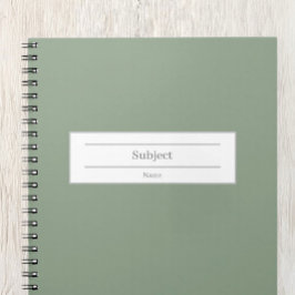 Cuaderno de tapa dura con nombre personalizado y m