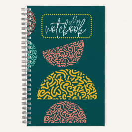 Cuaderno de tapa dura con renglones universitarios