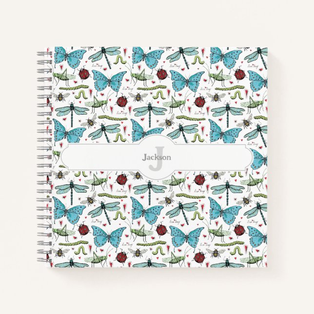 Cuaderno de tapa dura de insectos Love Bug (Anverso)