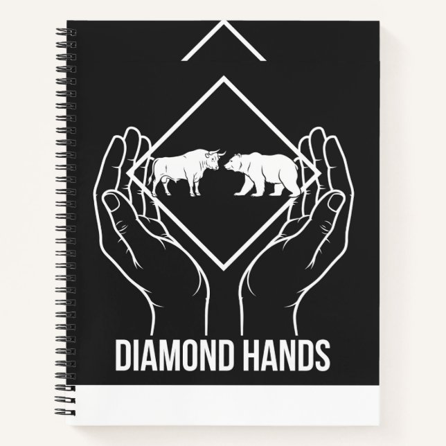 Cuaderno de tapa dura Diamond Hands (Anverso)