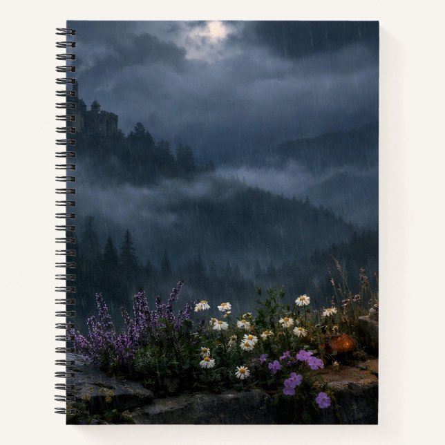 Cuaderno de tapa dura Witchy Lantern Moon View (Anverso)