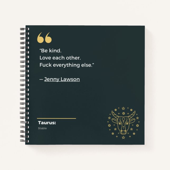 Cuaderno de Taurus (Anverso)