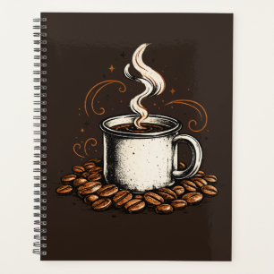 Cuaderno de Taza de Café Vintage   Jo Amante del C
