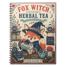 Cuaderno de Té de Hierbas de Bruja Zorra
