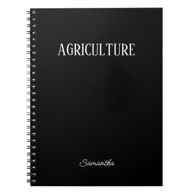 Cuaderno de temas de agricultura personalizada (Frente)