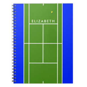 Cuaderno de tenis personalizado