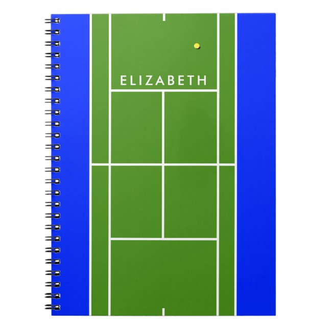 Cuaderno de tenis personalizado (Frente)