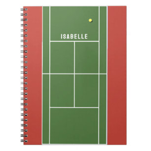 Cuaderno de tenis personalizado