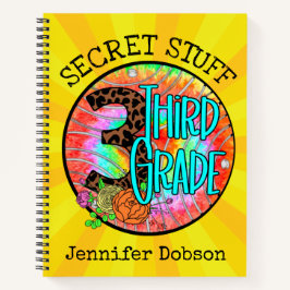 Cuaderno de tercer grado de vuelta a la escuela