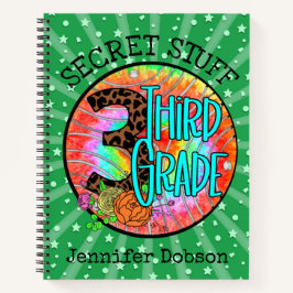 Cuaderno de tercer grado de vuelta a la escuela
