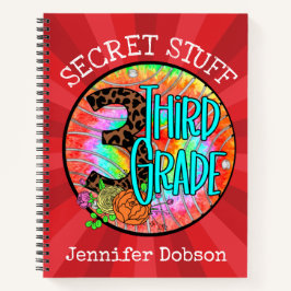 Cuaderno de tercer grado de vuelta a la escuela