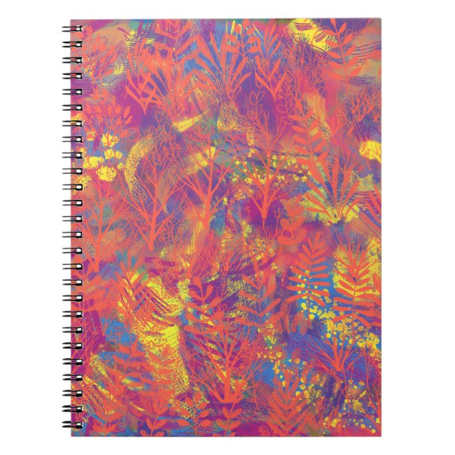 Cuaderno de texto de pintura multicolor (Frente)