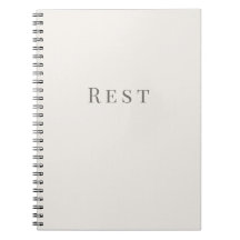 Cuaderno de tipografía mínima - Descanso