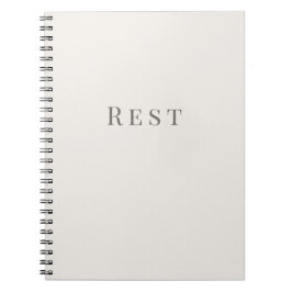 Cuaderno de tipografía mínima - Descanso