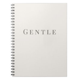 Cuaderno de tipografía mínima Gentle