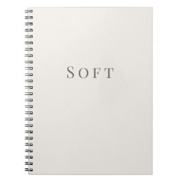 Cuaderno de tipografía mínima suave