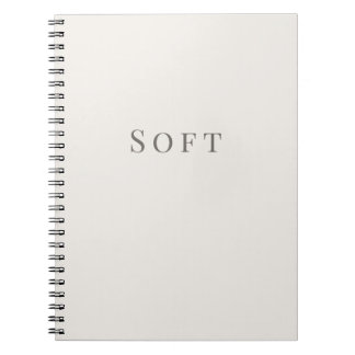 Cuaderno de tipografía mínima suave