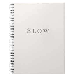 Cuaderno de tipografía minimal – Lento