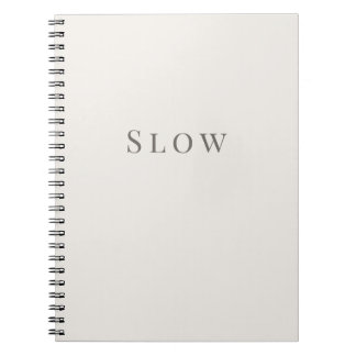 Cuaderno de tipografía minimal – Lento