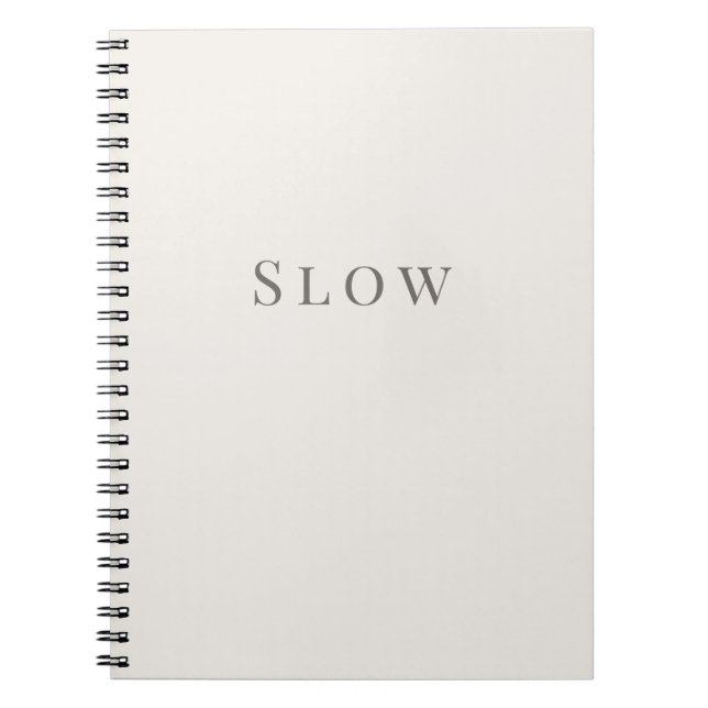 Cuaderno de tipografía minimal – Lento (Frente)