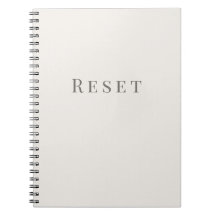 Cuaderno de tipografía minimalista – Reiniciar