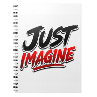 Cuaderno de tipografía minimalista 'Solo imagina'