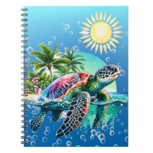 Cuaderno de Tortuga acuarela floral y acuarela sin