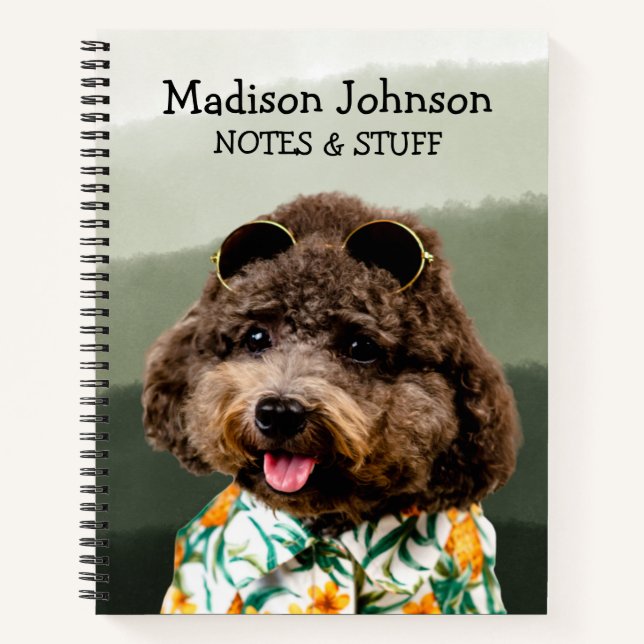 Cuaderno de Toy Poodle para volver al cole (Anverso)