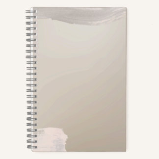 Cuaderno de trazos de pintura bronceada