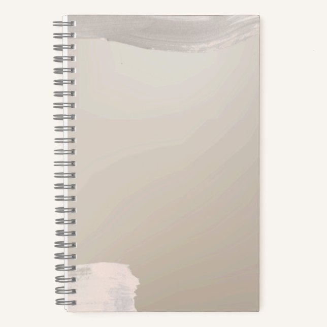 Cuaderno de trazos de pintura bronceada (Anverso)