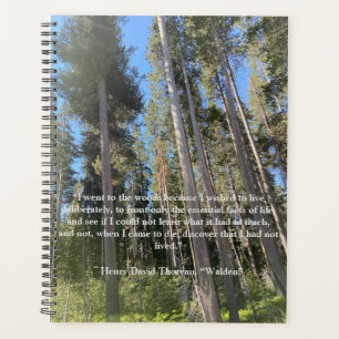 Cuaderno de Trees Forest Woods Thoreau